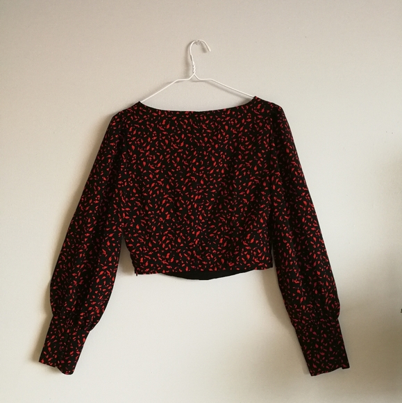 ❤️[3/$35] DYNAMITE Puff Sleeves Square Neck Blouse - Picture 6 of 9